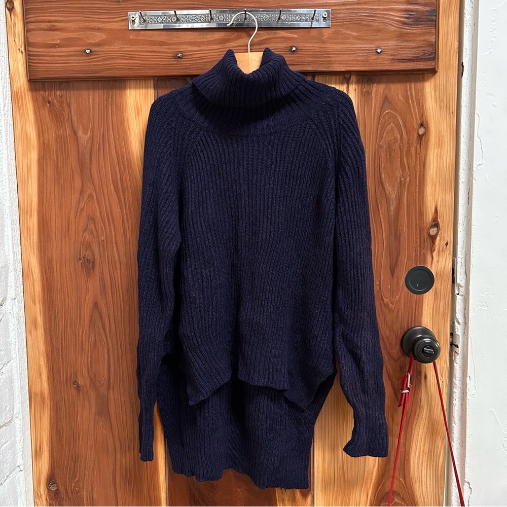 WILFRED FREE - navy wool sweater